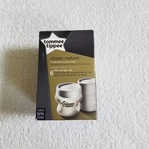 Tommee Tippee Accessories - Tommee Tippee Closer To Nature Milk Storage Lids Tommee Tippee Accessories - Tommee Tippee Closer To Nature Milk Storage Lids